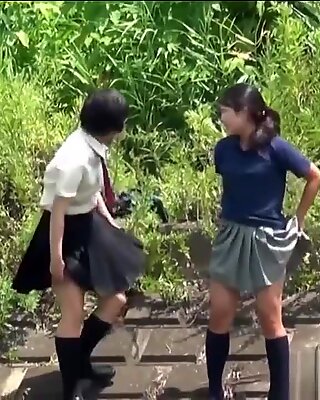 Japanese amateurs pissing