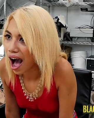 Asian informal girl is extremely surprised by the conditions of porn casting.