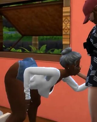 Melengkung Warna Ebony Tok Ma, The Sims 4