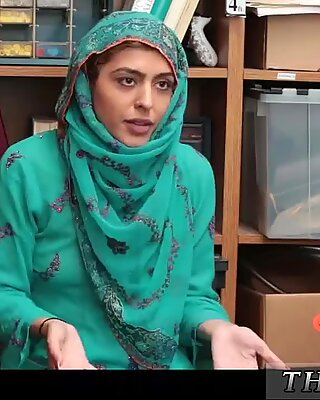 Petite granny Hijab-Wearing Arab Teen Harassed For Stealing - Audrey Charlize